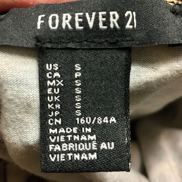 F21 Black & White Patterned Dress, Size S, Forever21 - Picture 6 of 6